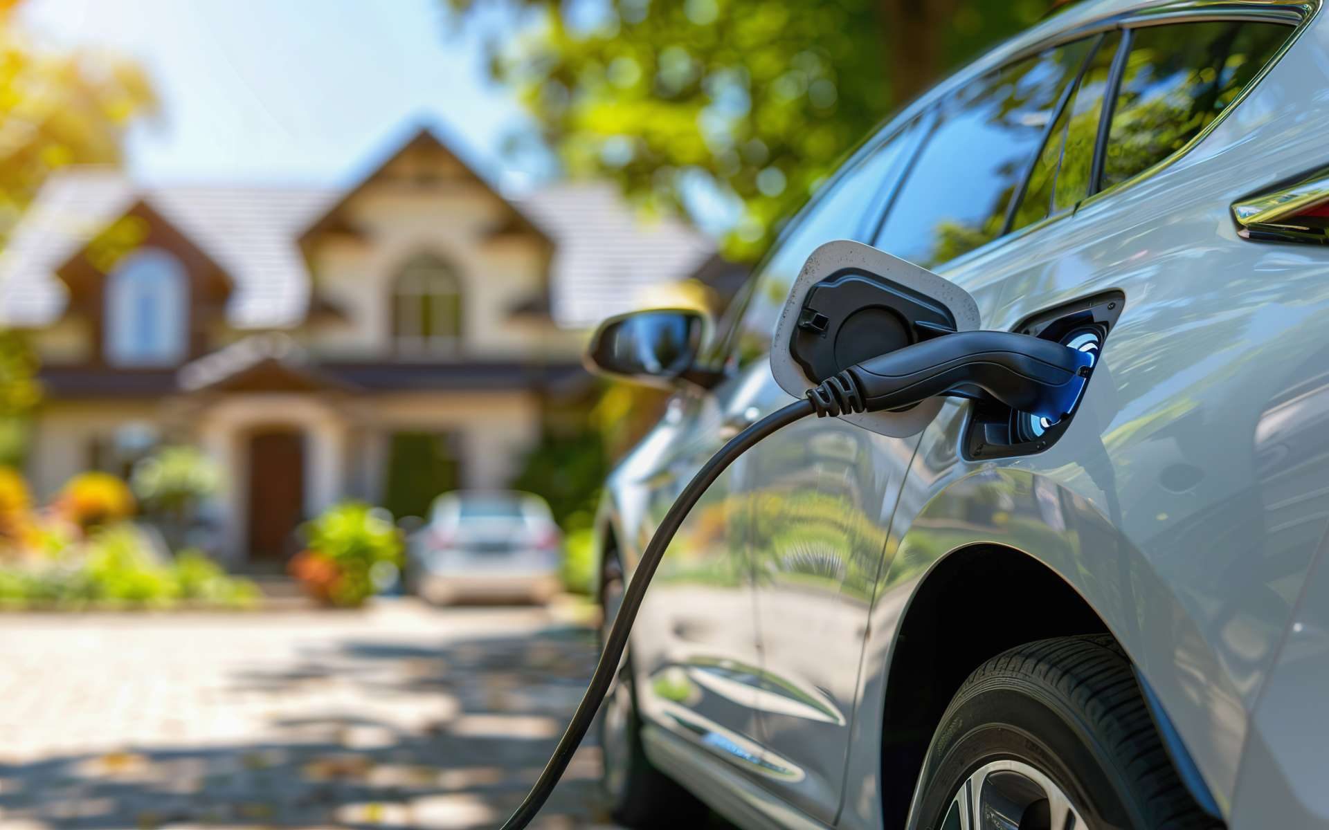Level 2 EV charger installed at a Kleinburg home